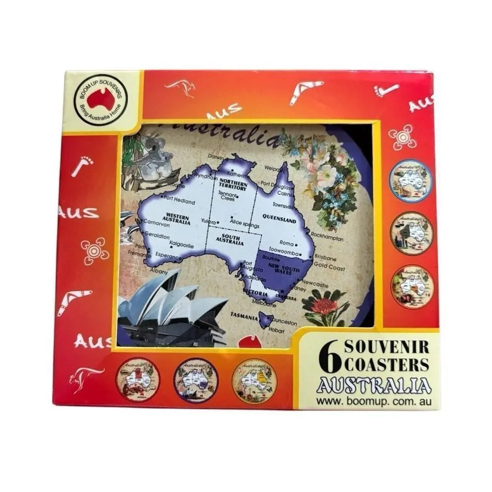 Australia Souvenir Round Drink Coasters
